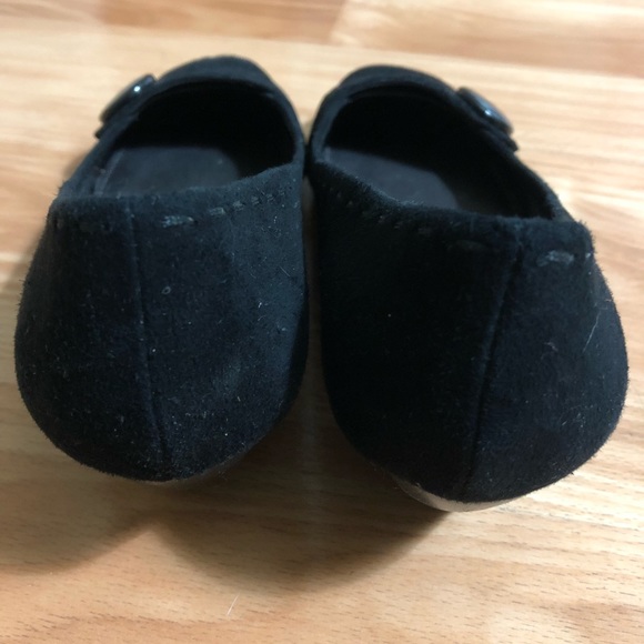 Franco Sarto Black Suede Heels - Picture 2 of 5